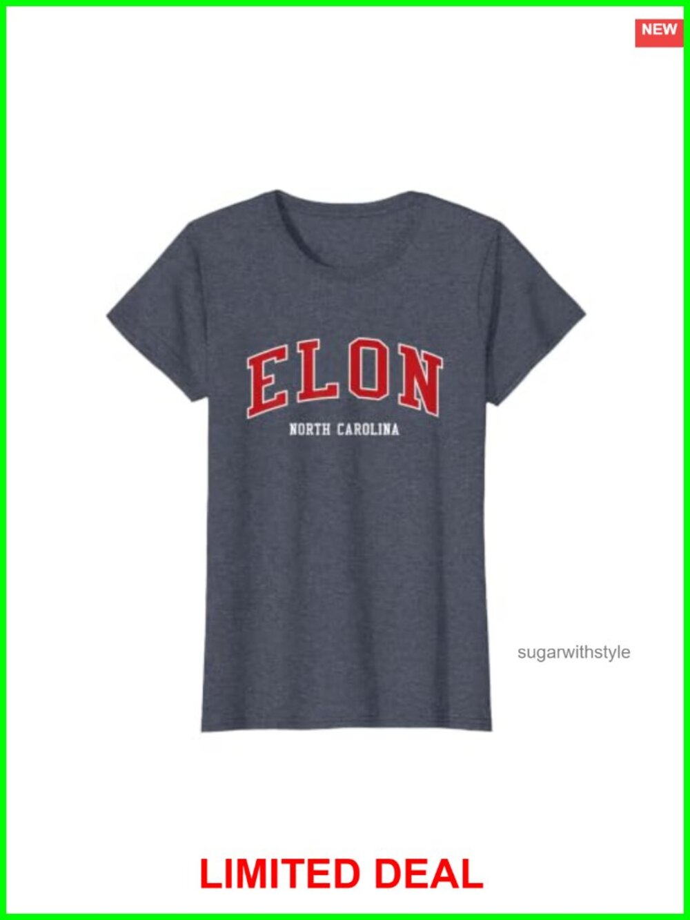 Elon North Carolina College University Style T-Shirt Novelty Tee
